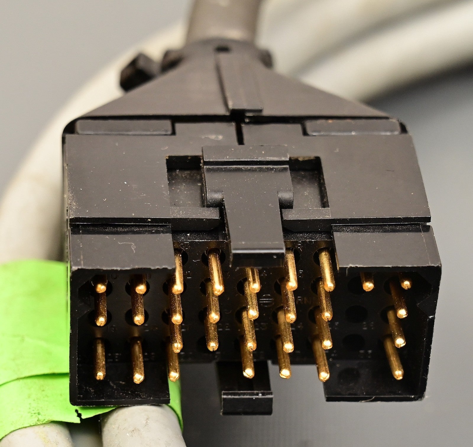 Cable with Burndy Rectangular Military-Style Connector to DB37 Gold Plated 30P