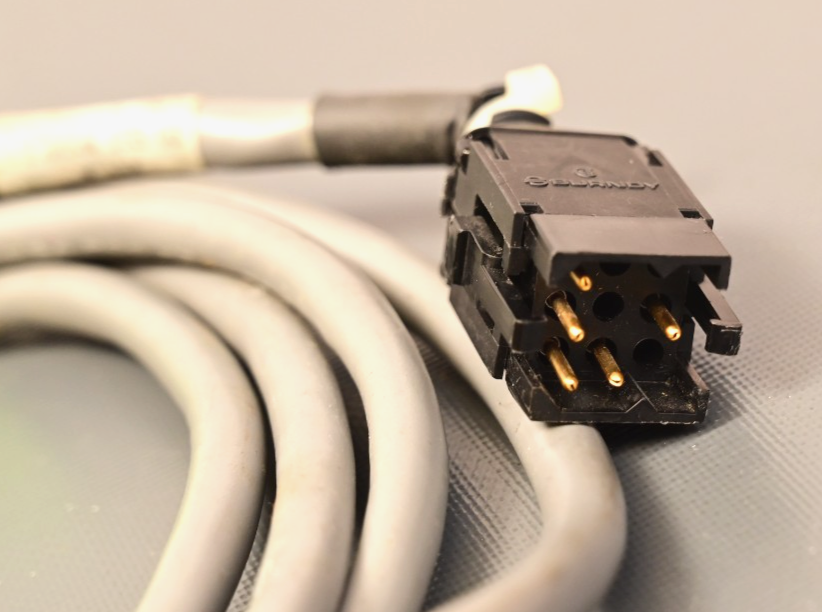 Cable with Burndy Rectangular Military-Style Connector to Gold Plated 5/9P