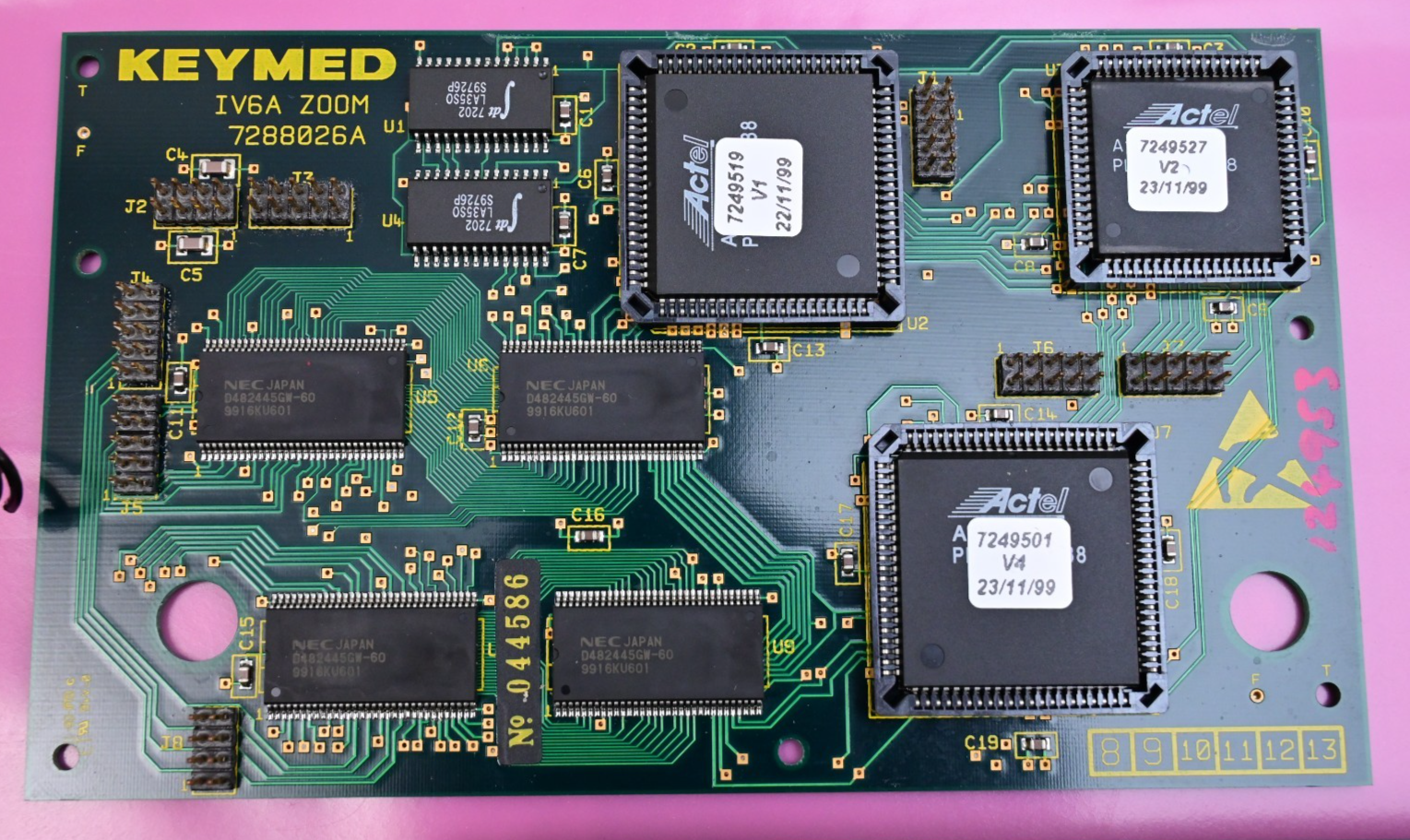 KEYMED Endoscope/Videoscope PC Boards IV6A Hitachi H8/3257 3003R2C30 Gold Scrap