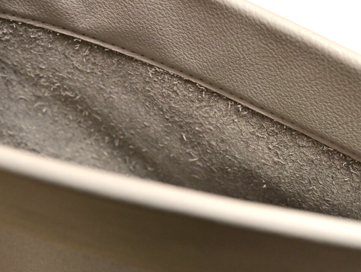 Private Jet 20"x13" Gray Leather Literature Pocket Assembly Gulfstream G550 NIB