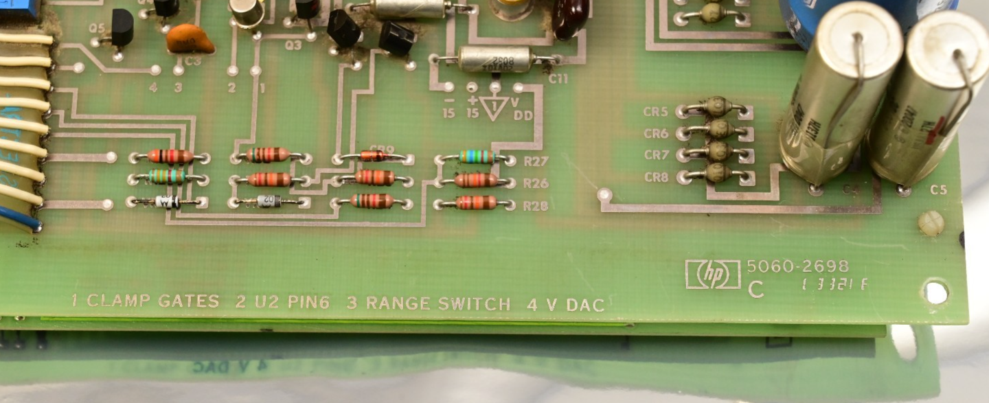 Vintage Hewlett Packard 6002A Main PCB Board Gold ICs GPIB AD 8128 ADC 26-0140