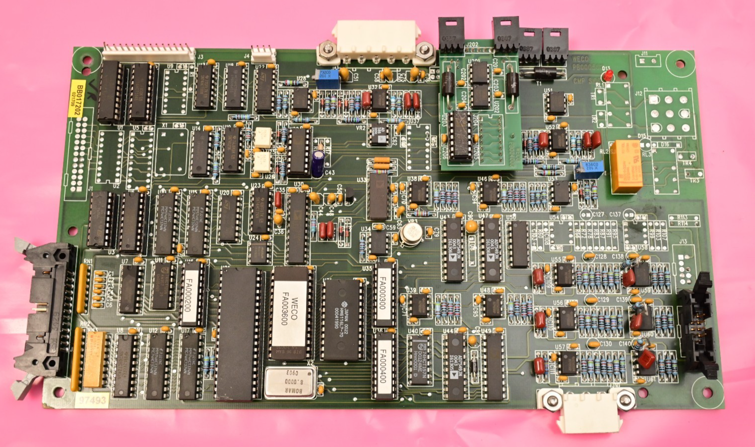 Watthour WECO 2350R PB000503 Zilog Z80 CPU PC Board BB017202 Analog Devices ICs