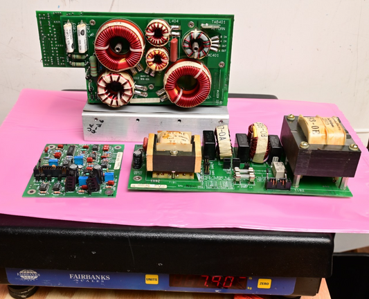 7.9 lb Laser Power Supply Parts Transformers Coils Power Transistors Heatsink