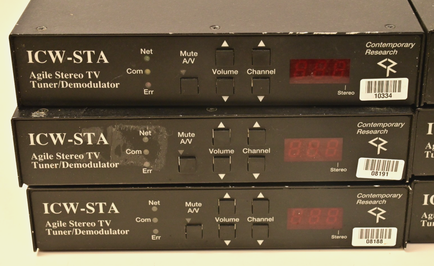 Lot of 6 Contemporary Research ICW-STA Stereo TV Tuners for Parts MC68k TDA9855