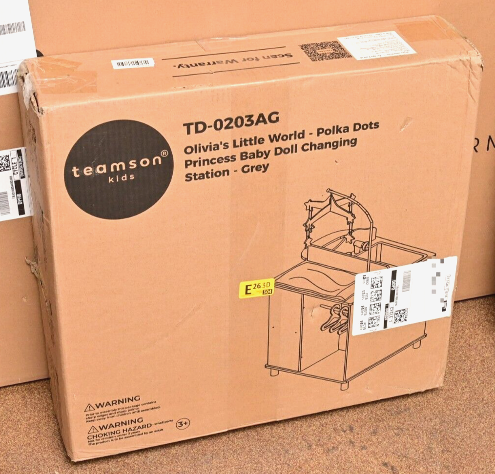 Olivia's Little World 6-in-1 Wooden Baby Doll Changing Station w Crib New in Box