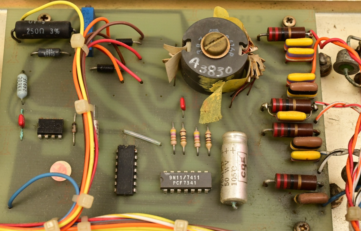 CEA Berkleonics Inverter Internal Parts Vintage Transistors Capacitors Sprague