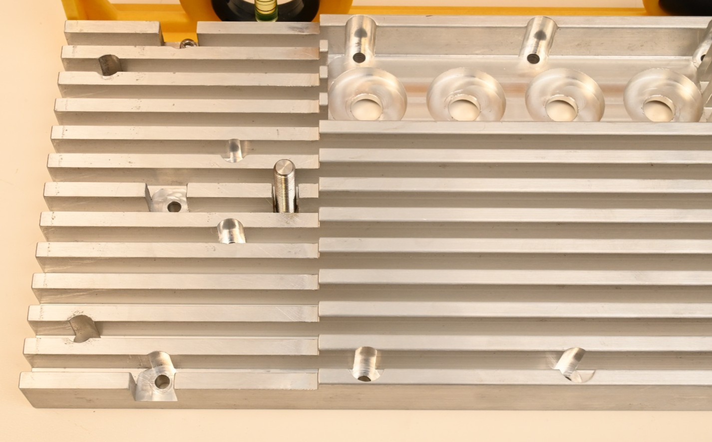 20" x 6" x 1" Machined Aluminum Heatsink Assembly Sciex Mass Spec 7.7 lbs