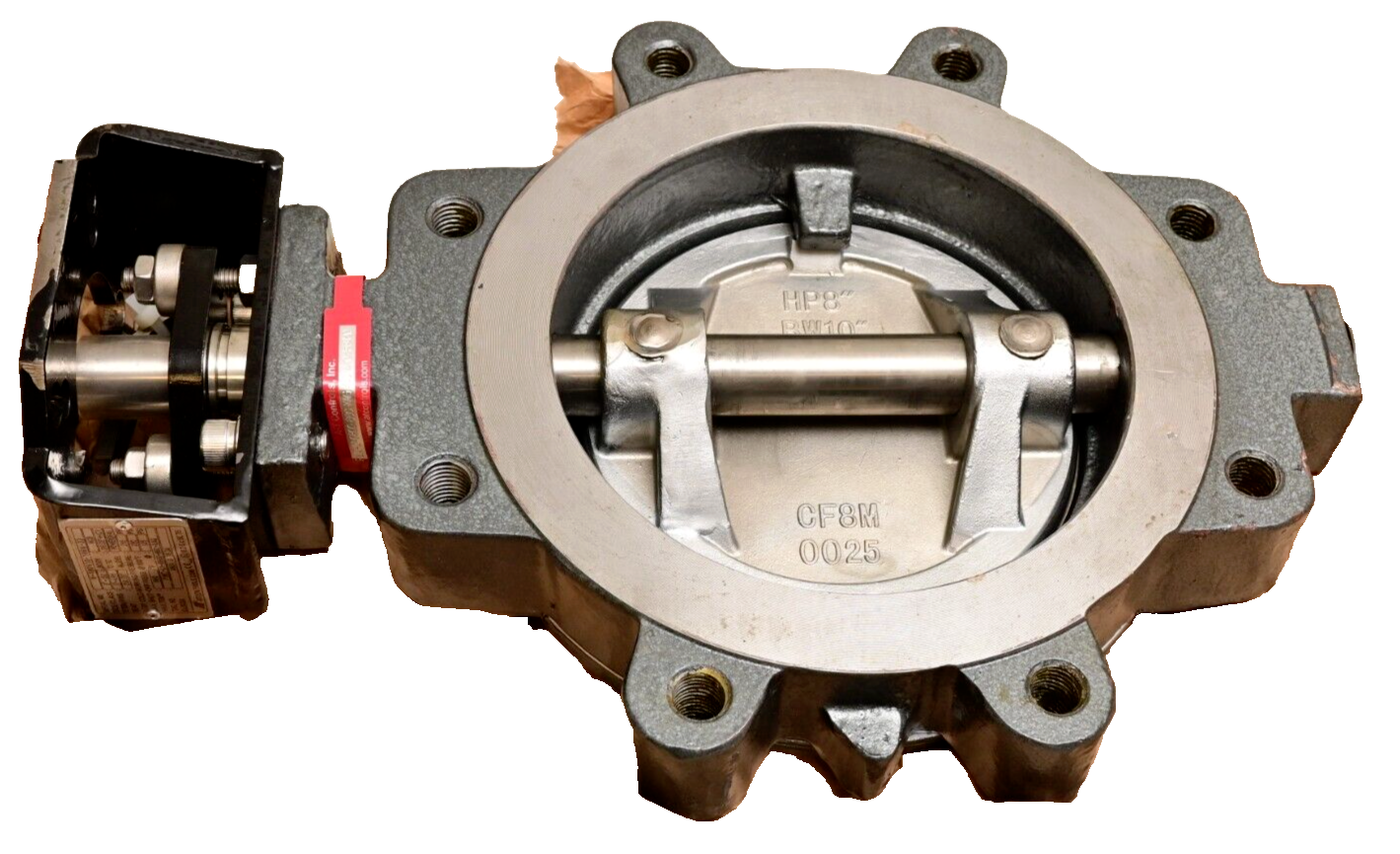 A-T Controls 8" 150lb Powerseal High Performance Butterfly Valve 316L LUG 660°F