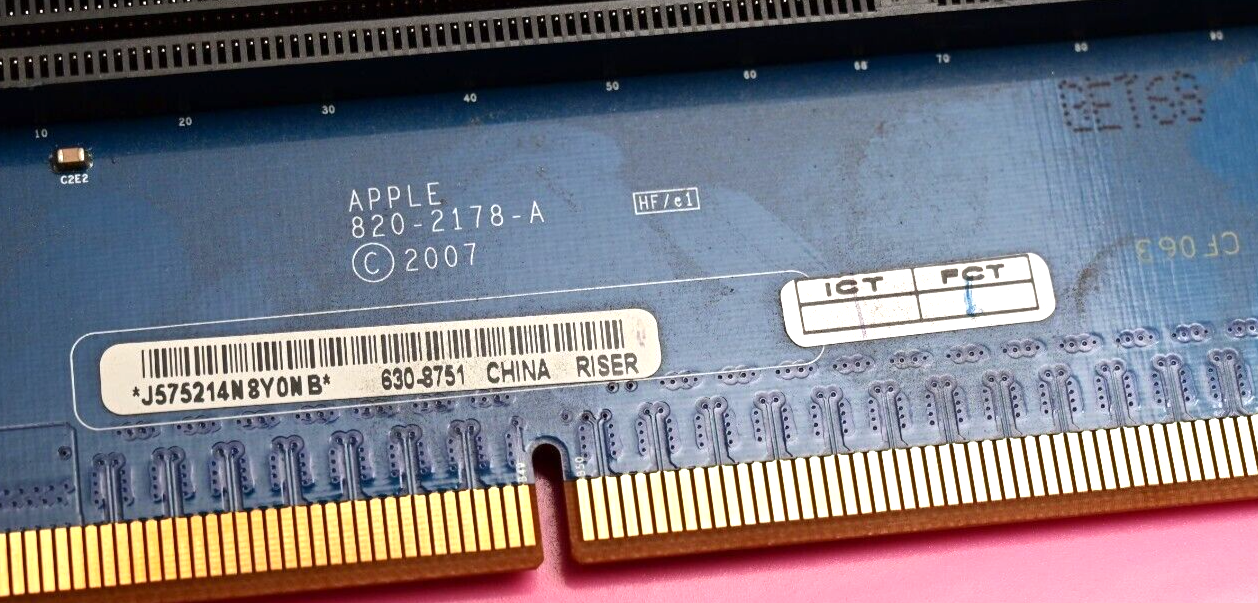 Lot of 2 Apple Riser Cards 820-2178-A Untested