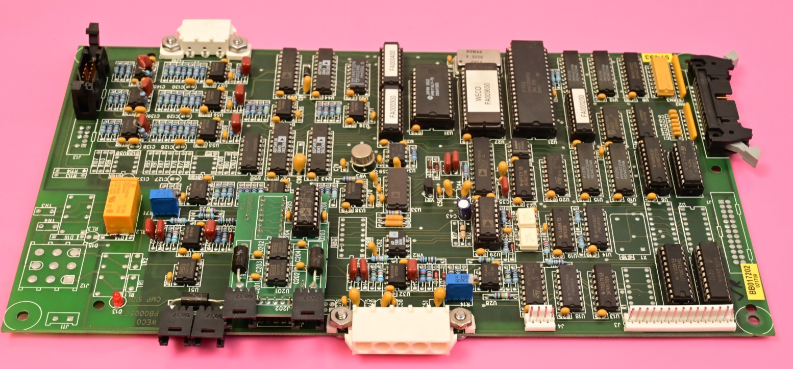 Watthour WECO 2350R PB000503 Zilog Z80 CPU PC Board BB017202 Analog Devices ICs