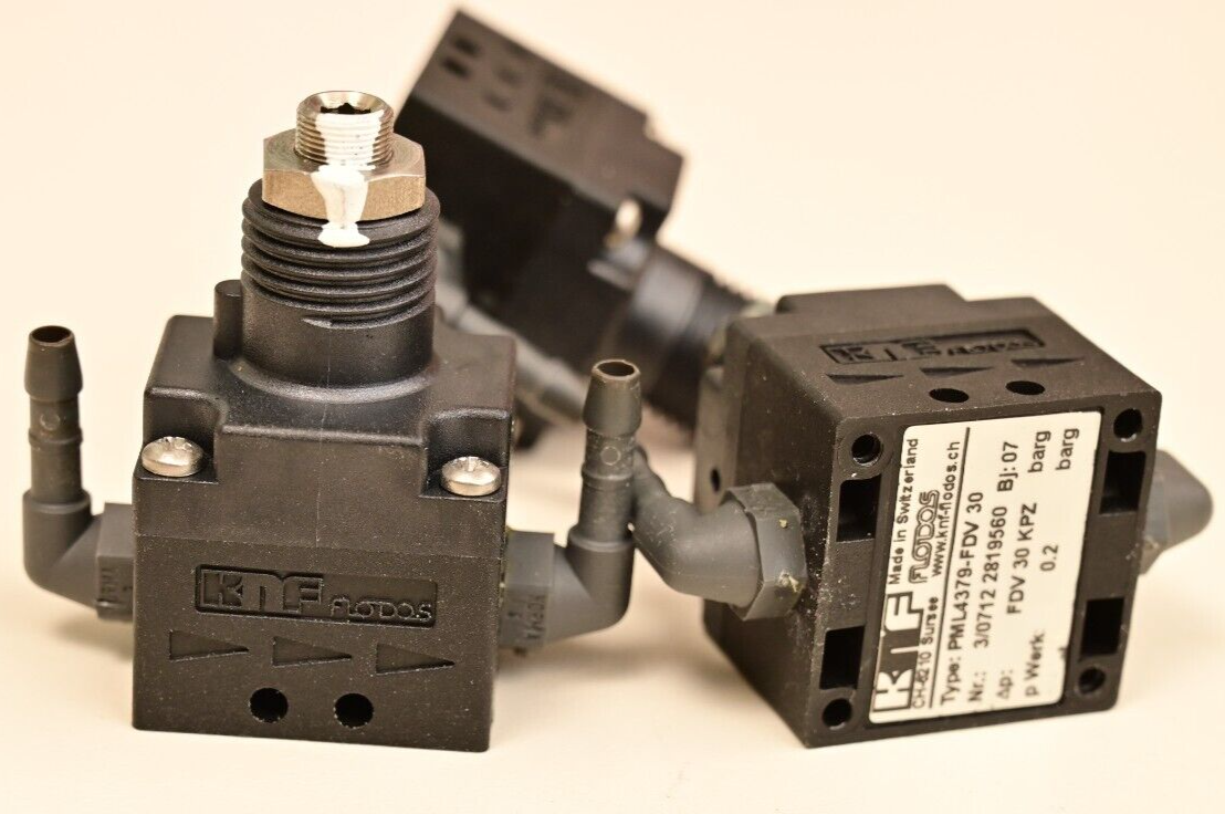 QTY 3 KNF FLODOS Pressure Valves 0.2bar & 0.7 bar Gauge Pressure PML4378-FDV 30