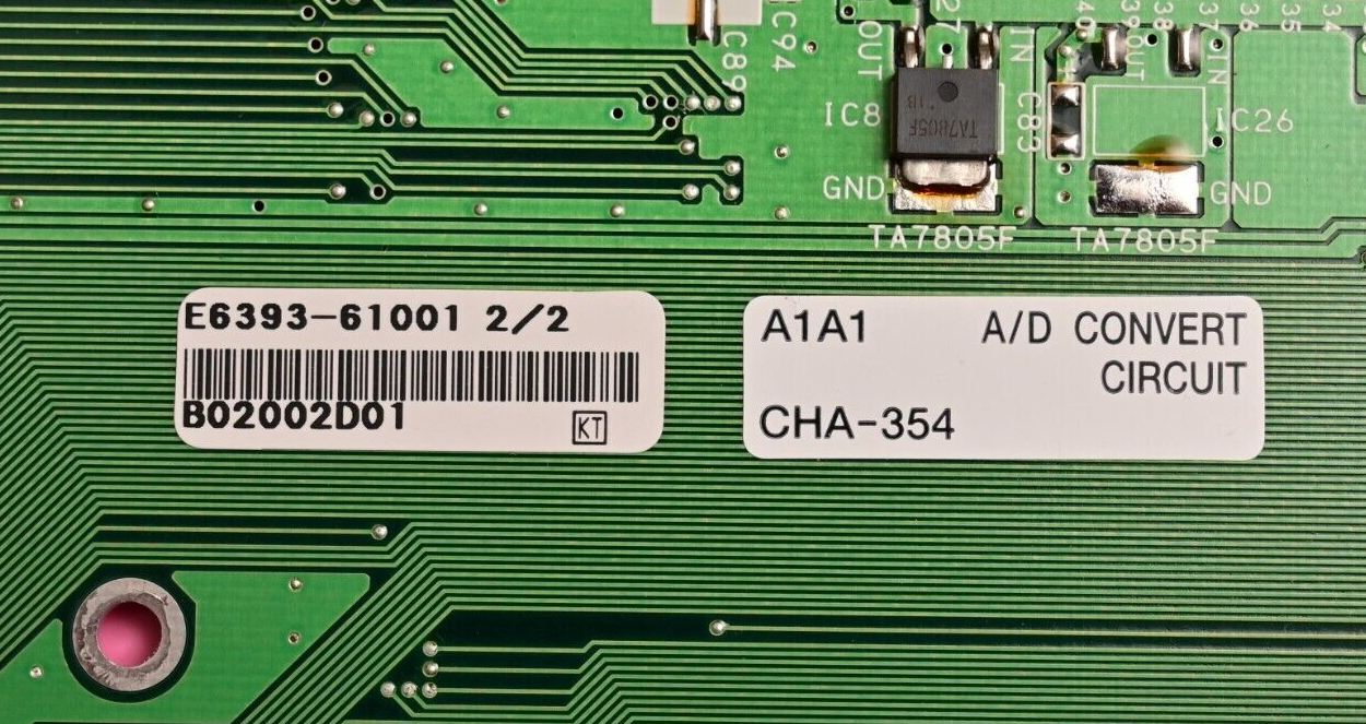 JRC Agilent A/D Converter PCB CHA-354 E6393-61001 AD9042