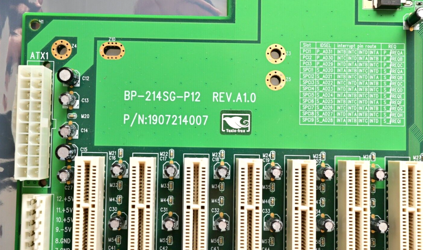 AAEON BP-214SG-P12 REV.A1.0 Industrial AT/ATX PC Backplane PICMG 14-Slot ISA/PCI