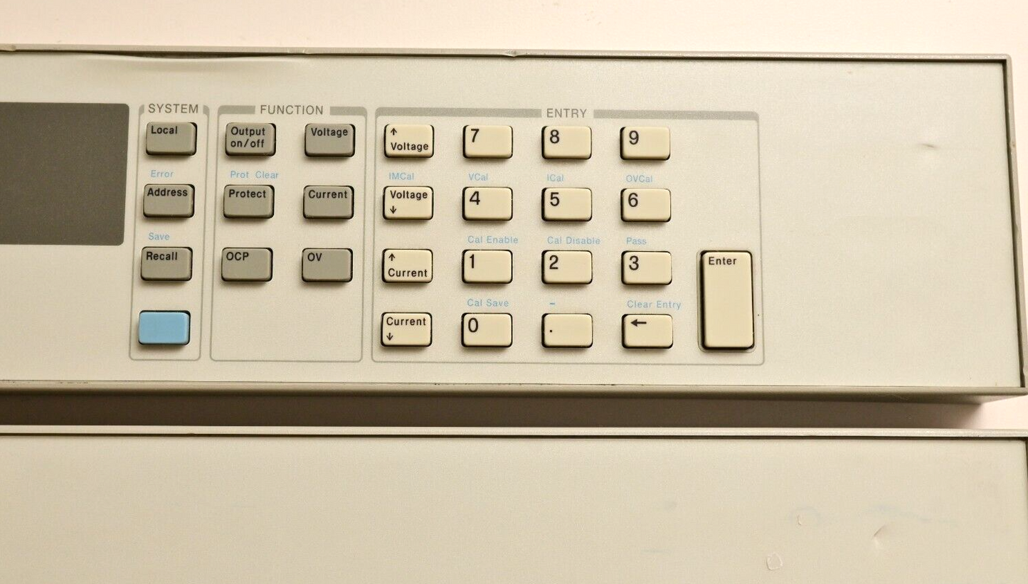 Agilent 6692A Power Supply Front Panel 2-Piece HP/Keysight LCD Keypad 5063-3473