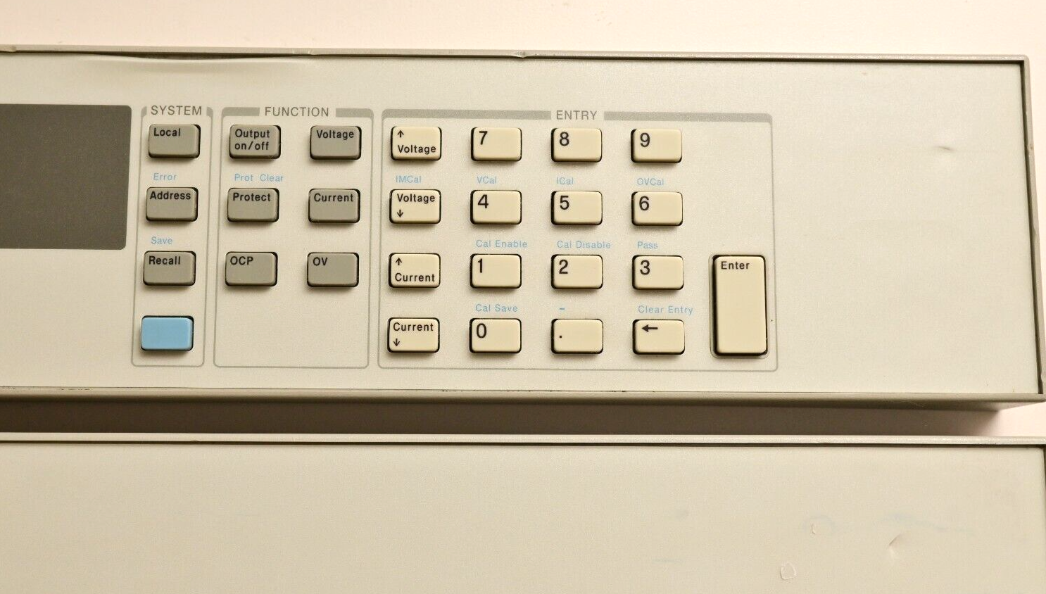 Agilent 6692A Power Supply Front Panel 2-Piece HP/Keysight LCD Keypad 5063-3473