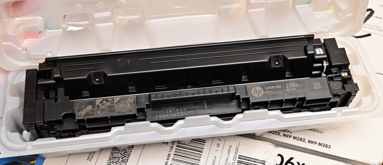 HP Laserjet 206X Black & 3-Color Toner EMPTY Toner Cartridges Genuine *EMPTY*