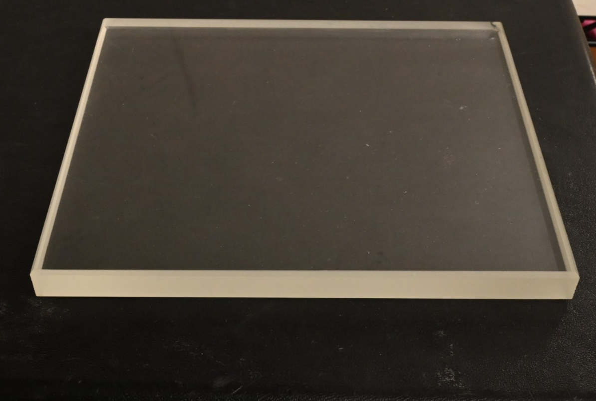 ~8" x ~7" x 0.6" Beveled Tempered Glass Finnigan TSQ7000 Mass Spectrometer Cover