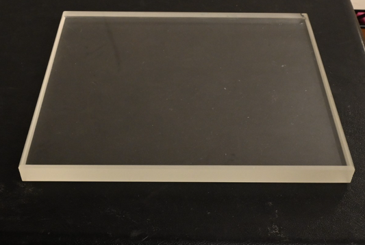 ~8" x ~7" x 0.6" Beveled Tempered Glass Finnigan TSQ7000 Mass Spectrometer Cover