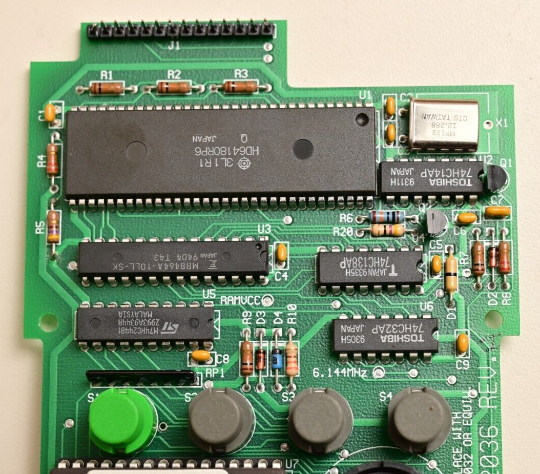 Vintage Electronics PC Boards & LCD Module Samsung SMC-1640A Omron Relays EPROM