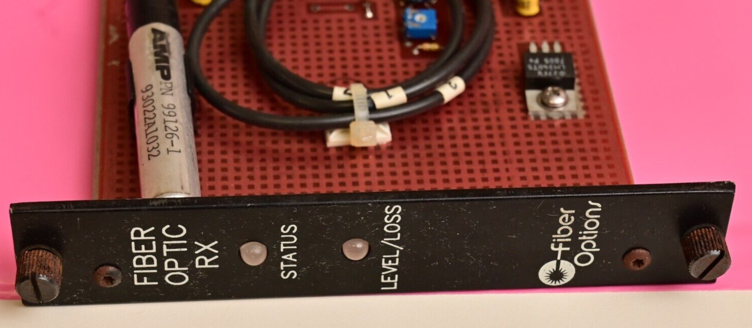 Fiber Options Vintage Fiber Optic Receiver Card 242D-R-R/1B5X AMP 99126-1 RX