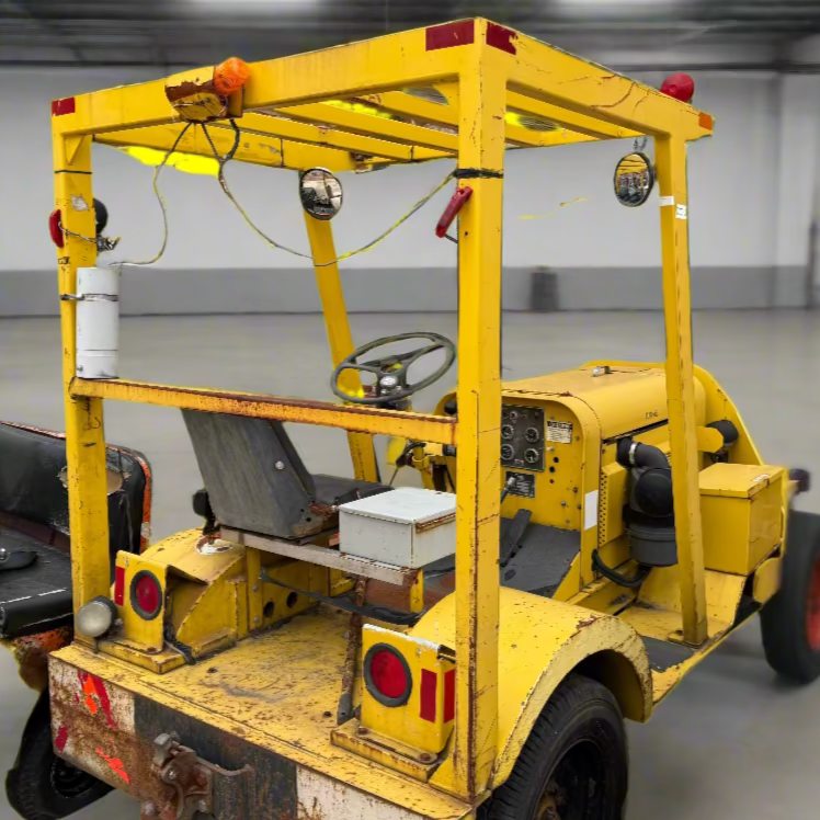 TUG tractor safety bar in yellow